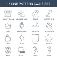 16 pattern icons