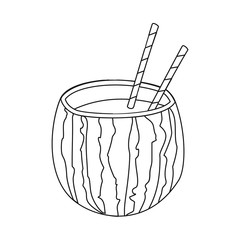 Isolated object of drink and bar sign. Set of drink and party stock symbol for web.