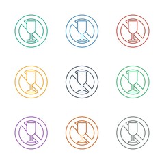 no drink icon white background