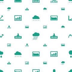 forecast icons pattern seamless white background