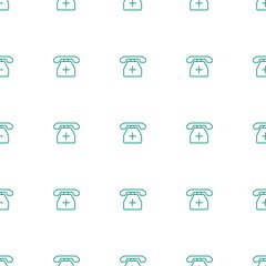 medical phone icon pattern seamless white background