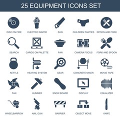 25 equipment icons
