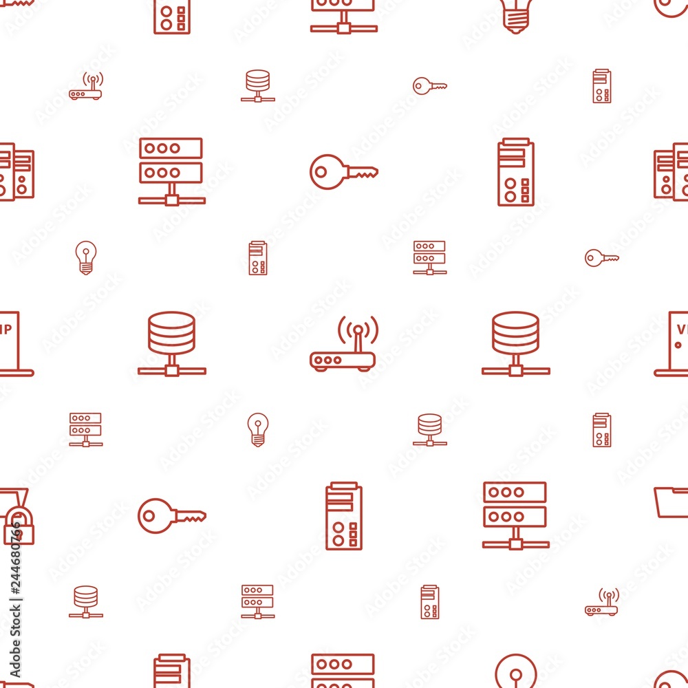 Poster access icons pattern seamless white background