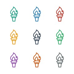 torch icon white background