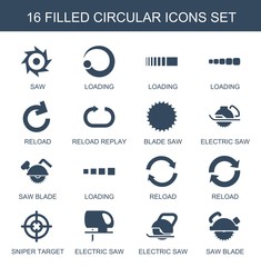 16 circular icons