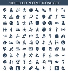 100 people icons