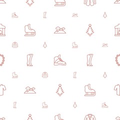 winter icons pattern seamless white background