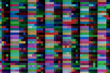 Pixel pattern of a digital glitch / Abstract background, pattern of a digital glitch.