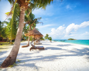 Asian tropical beach paradise in Thailand