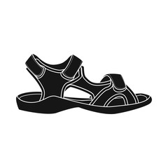 Vector design of shoe and footwear icon. Set of shoe and foot vector icon for stock.