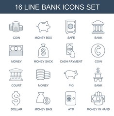 16 bank icons