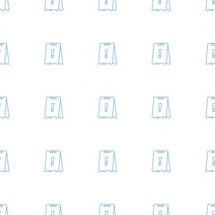 wet floor icon pattern seamless white background
