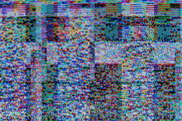 Pixel pattern of a digital glitch / Abstract background, pattern of a digital glitch.