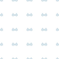 Obraz na płótnie Canvas bridge icon pattern seamless white background
