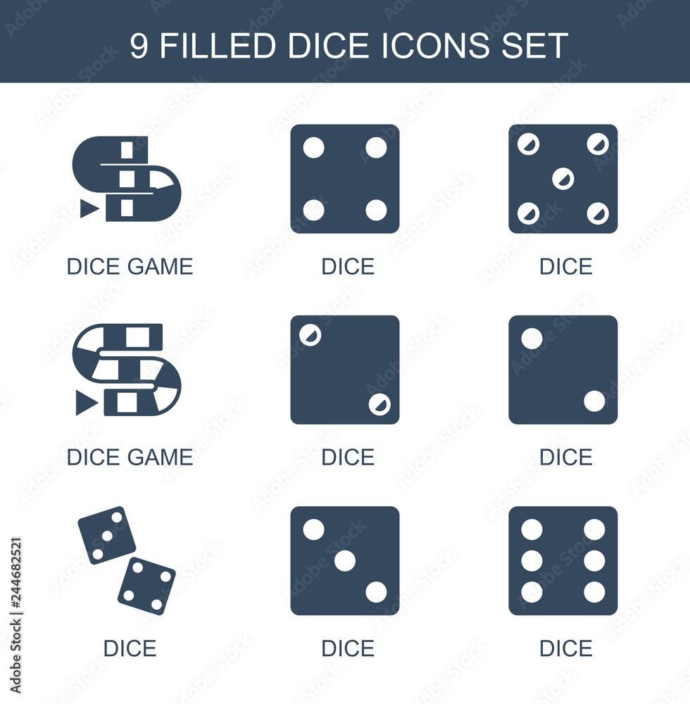 Poster dice icons