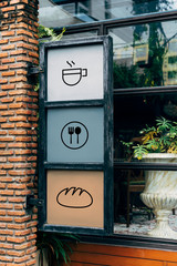 Industrial steel frame mockup design