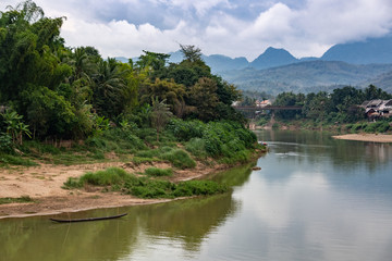 Fototapeta premium River Nam Khan in Luang Prabang