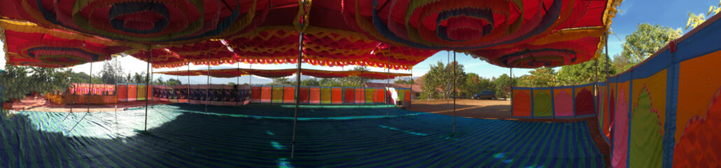 India colorful canopy tent awning