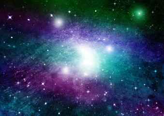 galaxy in a free space