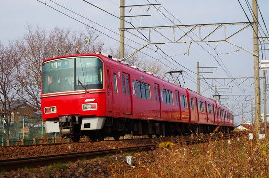 Fototapeta 名鉄の電車