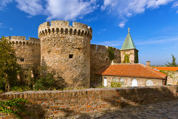 Kalemegdan fortress in Belgrade - Serbia - obrazy, fototapety, plakaty