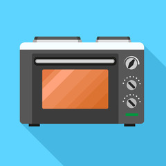 Microwave icon. Flat illustration of microwave vector icon for web design