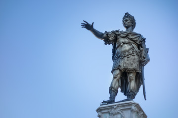 Bronze statue of Emperor Augustus