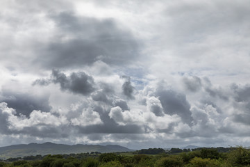 Fototapeta na wymiar Sturmwolken über Snowdonia - Wales