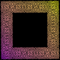 Rough artistic frame