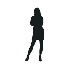 woman silhouette. businesswoman silhouette