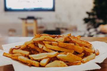 french fries on plate
