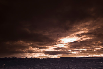 Wolken in Infrarot