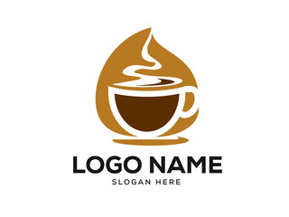 Coffee Cup Logo Designs Concept, Coffee Logo Designs Template Vector