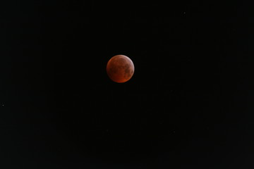 Full moon with eclipse