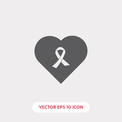 cancer ribbon icon vector