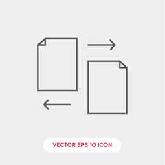 transfer file icon vector