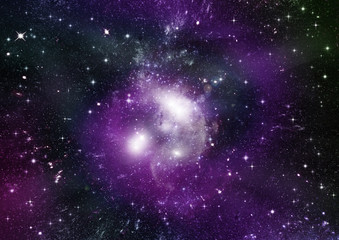 galaxy in a free space