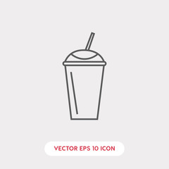 cold drink icon vector