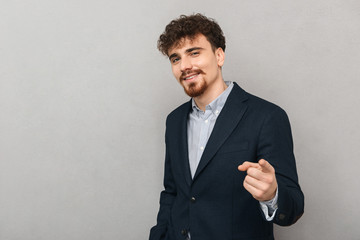 Handsome confident young businessman