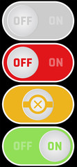 Fototapeta premium CSS Button Ein / Aus für SmartHome Steuerung