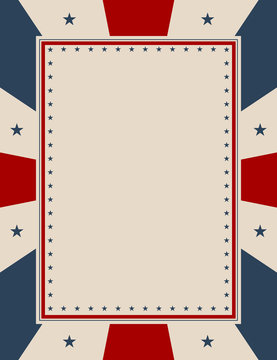 American Flag Design. American background for national celebrations.