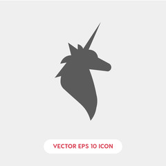 unicorn icon. unicorn icon vector. Linear style sign for mobile concept and web design. unicorn symbol illustration.