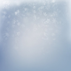 Winter background with snowflakes. Holiday merry Christmas and happy New Year design. EPS 10