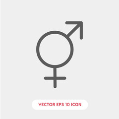 gender icon vector