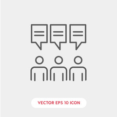 Obraz premium people thoughts icon vector