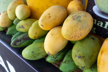 Mango with close up view.