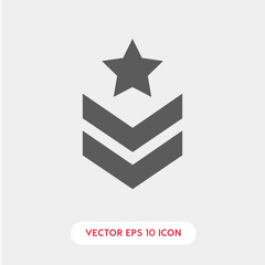 Military star icon. military star icon vector. Linear style sign for mobile concept and web design. military star protein symbol illustration. vector graphics - Vector	