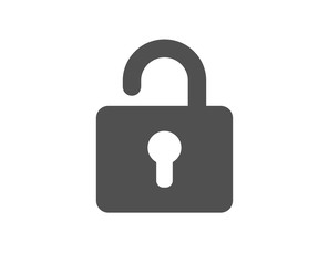 Lock icon. Private locker sign. Password encryption symbol. Quality design element. Classic style icon. Vector