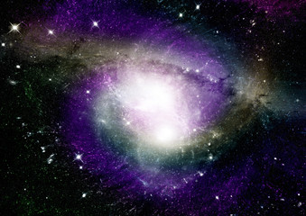 galaxy in a free space