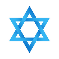 Star of David Magen David Israel Shabbat Shalom Hanukkah Passover Rosh Hashanah Purim Torah Jewish insignia symbol sign logo emblem label badge blue